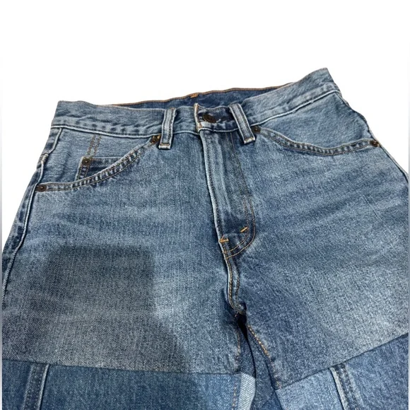 Levi’s 517 Patchwork Cropped Bootcut Jeans High Rise | Size W24 - Picture 6 of 16